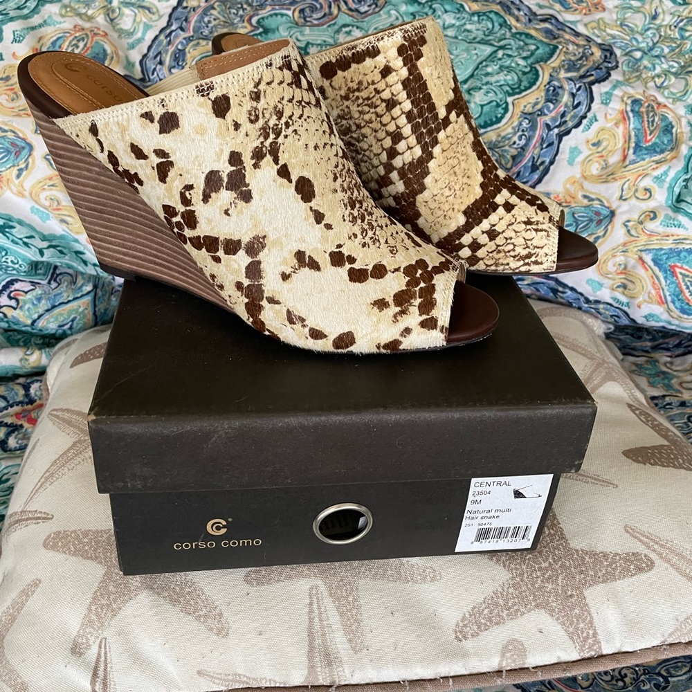 Size 9 Women’s wedge heel slip in’s
